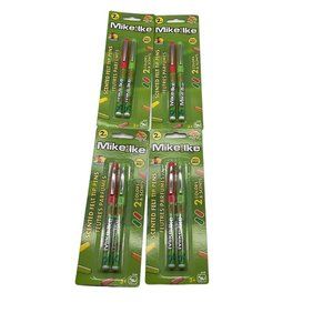 Mike & Ike x4 Scented Felt Tip Pens 2 Colors 2 Scents Red & Green